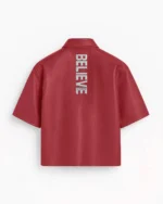 Stegaro Believer Oversized Snap Shirt