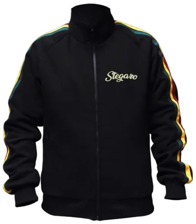 Stegaro Black Track Jacket