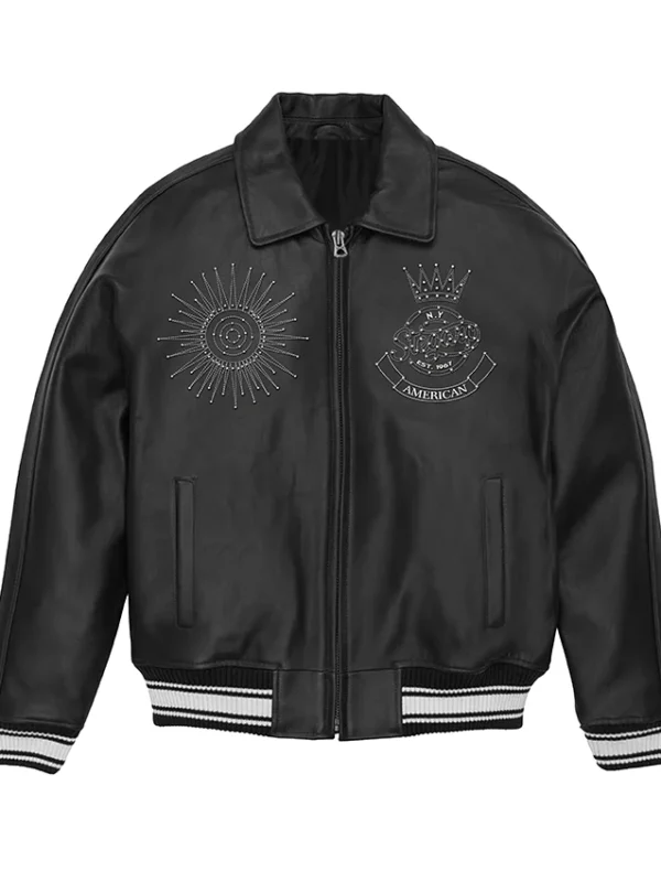 Stegaro Legends Black Real Leather Jacket