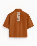 Stegaro Believer Oversized Snap Shirt