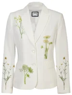 Stegaro White Bloom Blazer