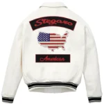 Stegaro Zipper Bomber Leather Jacket