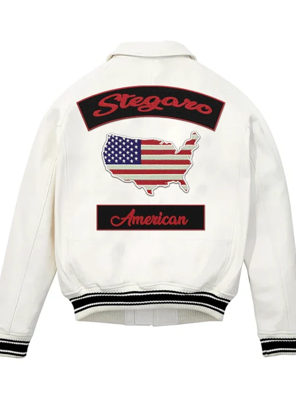 Stegaro Zipper Bomber Leather Jacket
