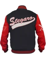 Stylish Baseball Stegaro Black And Red Varsity Jacket