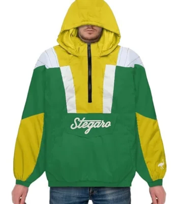 Sunny Green Yellow Stegaro Anorak Jacket