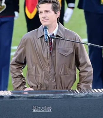 Super Bowl LX Charlie Puth Leather Jacket