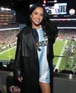 Super Bowl LX Becky G Leather Coat
