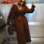 Super Bowl LX Beyonce Brown Fur Coat