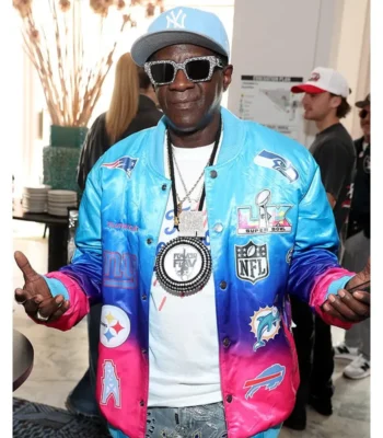 Super Bowl LX Flavor Flav Blue Jacket