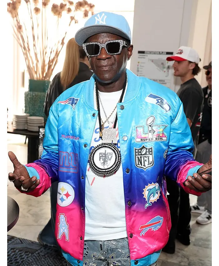 Super Bowl LX Flavor Flav Blue Jacket Super Bowl LX Flavor Flav Blue Jacket