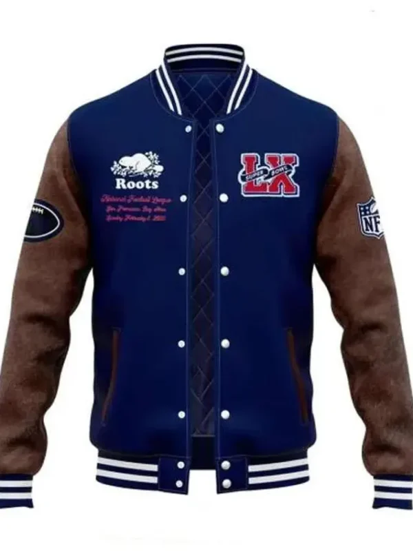 Super Bowl LX Roots Varsity Jacket