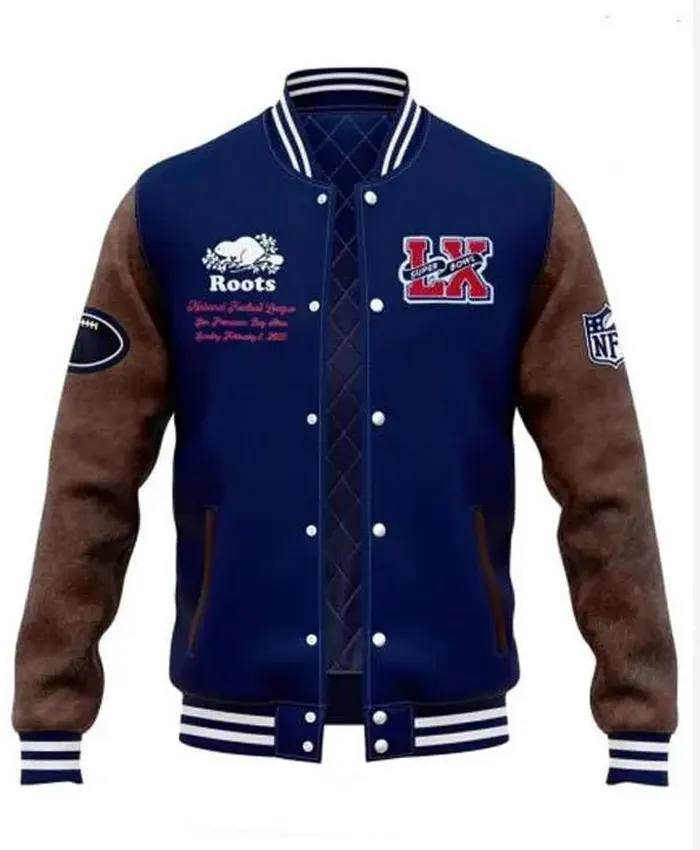 Super Bowl LX Roots Varsity Jacket Super Bowl LX Roots Varsity Jacket