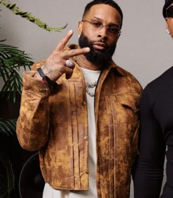 Super Bowl LX Odell Beckham Jr. Leather Jacket
