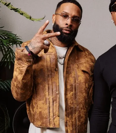 Super Bowl LX Odell Beckham Jr. Leather Jacket