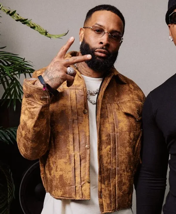 Super Bowl LX Odell Beckham Jr. Leather Jacket