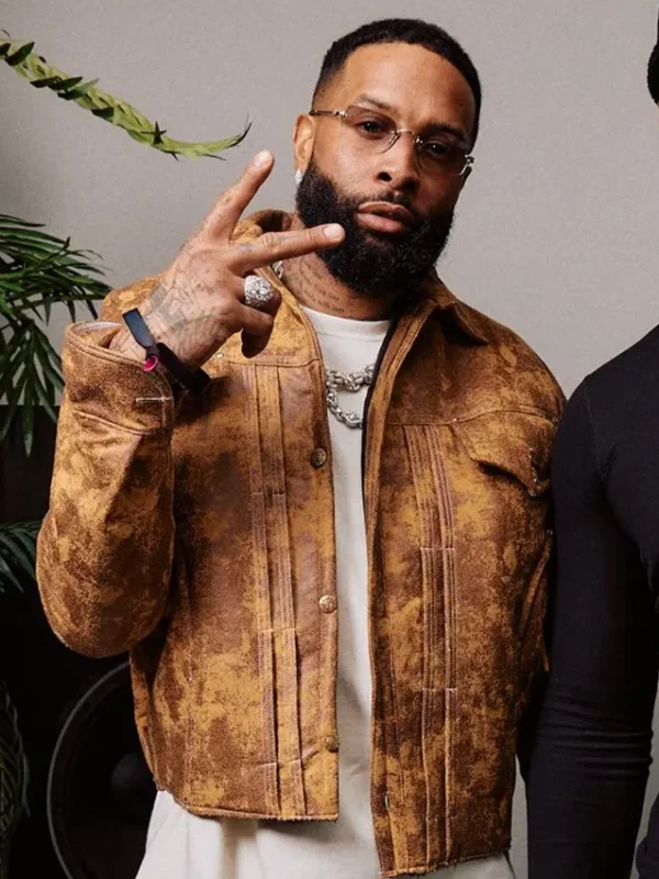 Super Bowl LX Odell Beckham Jr. Leather Jacket