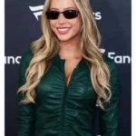 Super Bowl Party Alix Earle Green Jacket