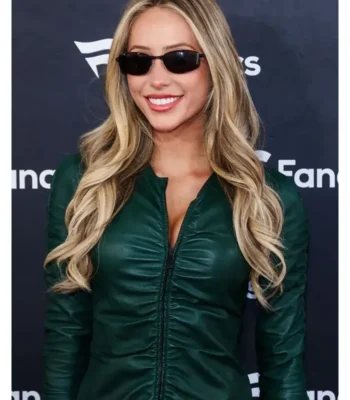 Super Bowl Party Alix Earle Green Jacket