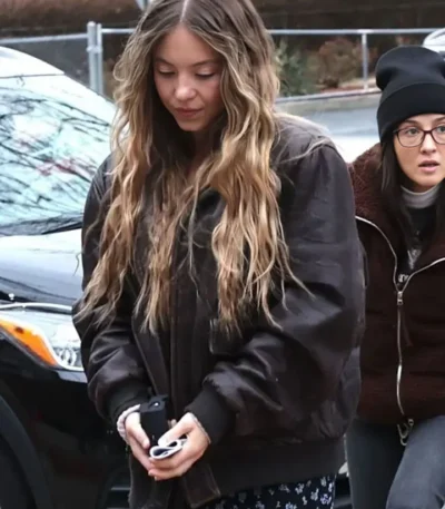 Sydney Sweeney The Housemaid Black Bomber Jacket