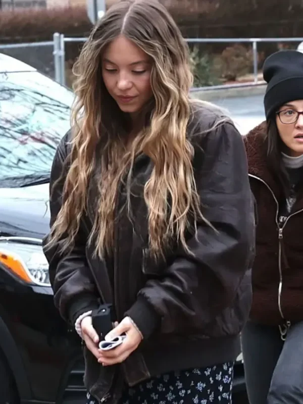 Sydney Sweeney The Housemaid Black Bomber Jacket