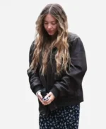Sydney Sweeney The Housemaid Black Bomber Jacket