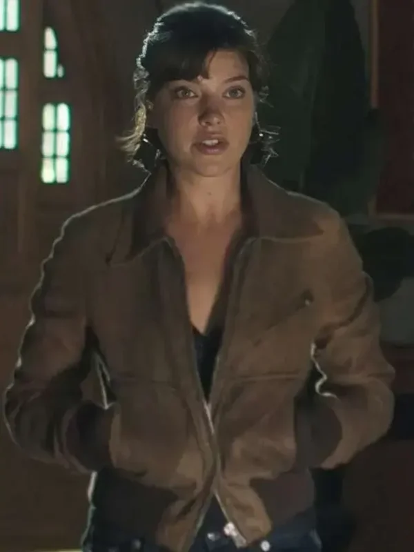 Tell Me Lies S03 Catherine Missal Leather Bomber Jacket