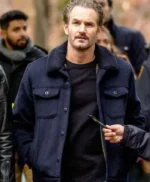 Terry Bruno Law and Order SVU S26 Blue Wool Jacket
