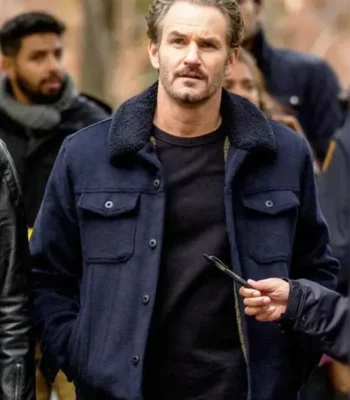 Terry Bruno Law and Order SVU S26 Blue Wool Jacket