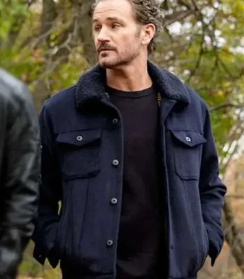 Terry Bruno Law and Order SVU S26 Blue Wool Jacket