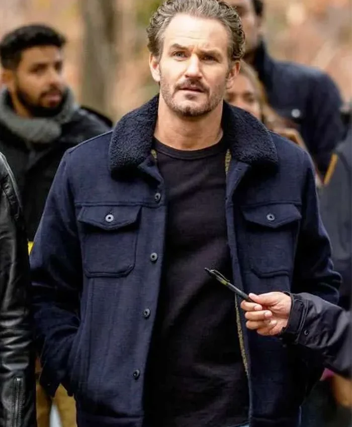 Terry Bruno Law and Order SVU S26 Blue Wool Jacket Terry Bruno Law and Order SVU S26 Blue Wool Jacket