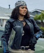 Teyana Taylor Movie The RIP Racing Leather Jacket