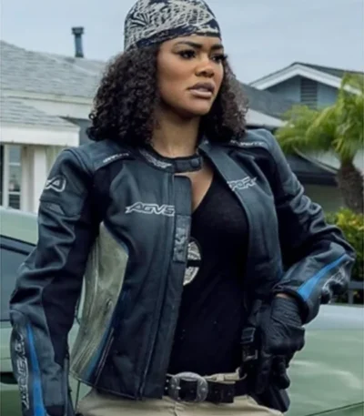 Teyana Taylor Movie The RIP Racing Leather Jacket