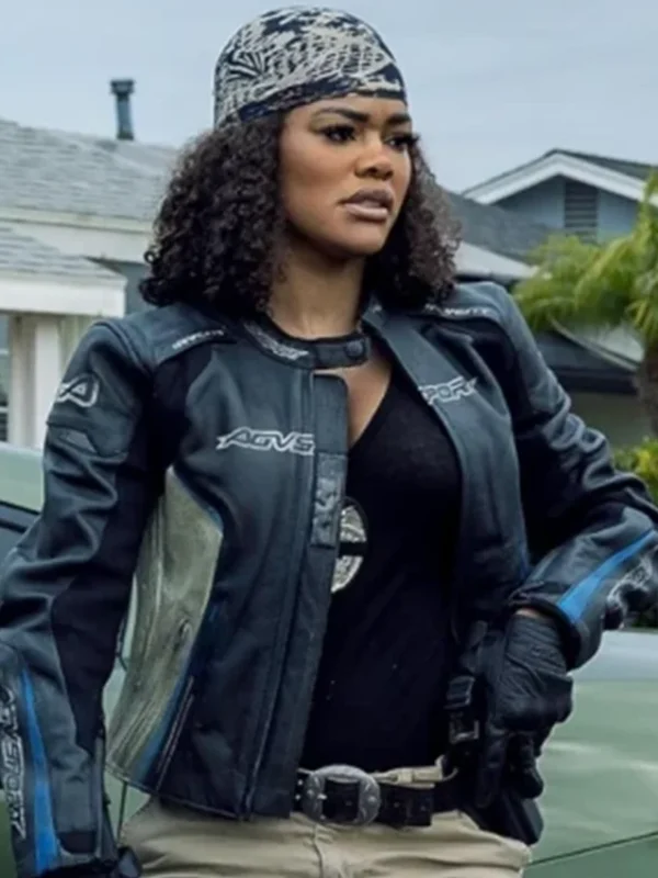 Teyana Taylor Movie The RIP Racing Leather Jacket