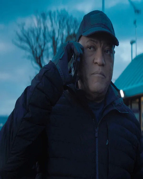 The Amateur Laurence Fishburne Black Puffer Jacket The Amateur Laurence Fishburne Black Puffer Jacket