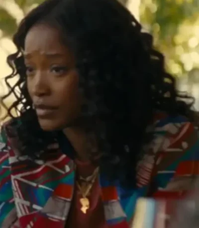 The Burbs Samira Fisher Print Bomber Jacket
