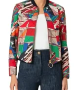 The Burbs Samira Fisher Print Bomber Jacket