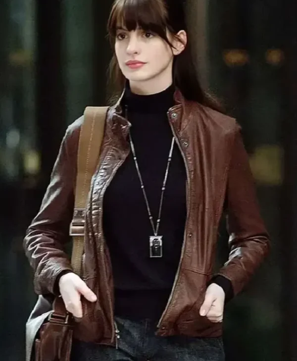 The Devil Wears Prada 2 Anne Hathaway Leather Jacket