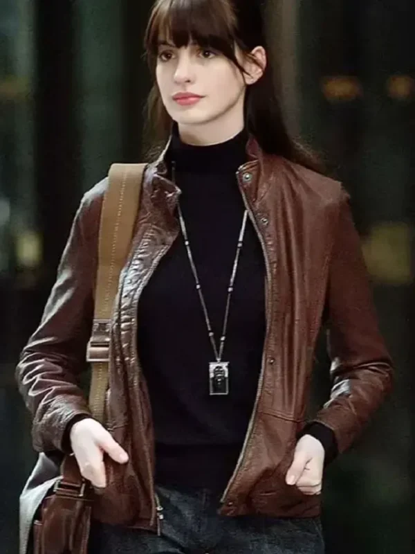 The Devil Wears Prada 2 Anne Hathaway Leather Jacket