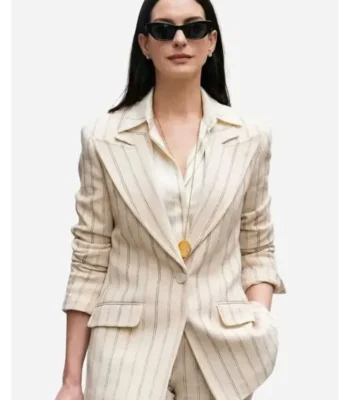 The Devil Wears Prada 2 Anne Hathaway Pinstripe Blazer
