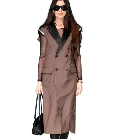 The Devil Wears Prada 2 Anne Hathaway Sleeveless Coat