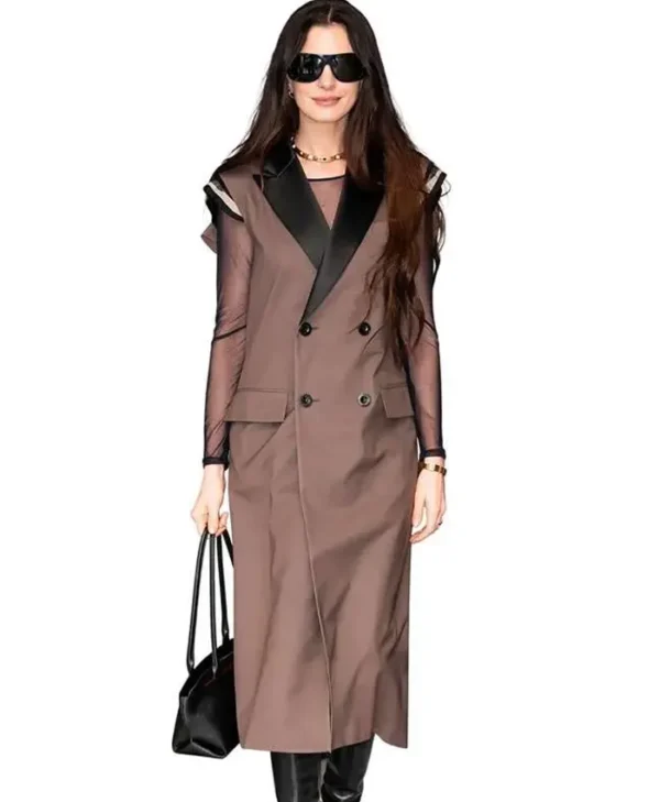 The Devil Wears Prada 2 Anne Hathaway Sleeveless Coat