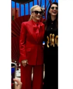 The Devil Wears Prada 2 Event Meryl Streep Red Suit