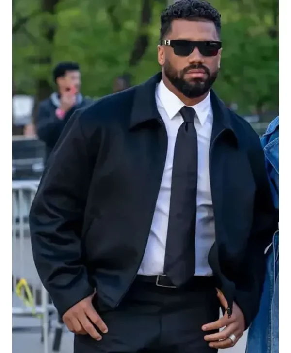 The Devil Wears Prada 2 Event Russell Wilson Black Jacket