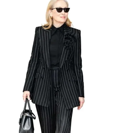 The Devil Wears Prada 2 Meryl Streep Pinstripe Suit