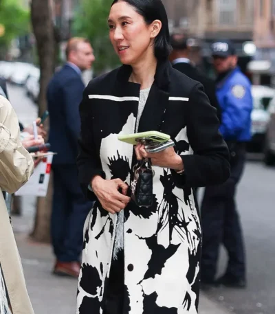 The Devil Wears Prada 2 Screening Eva Chen Floral Coat