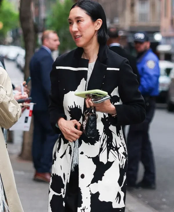 The Devil Wears Prada 2 Screening Eva Chen Floral Coat