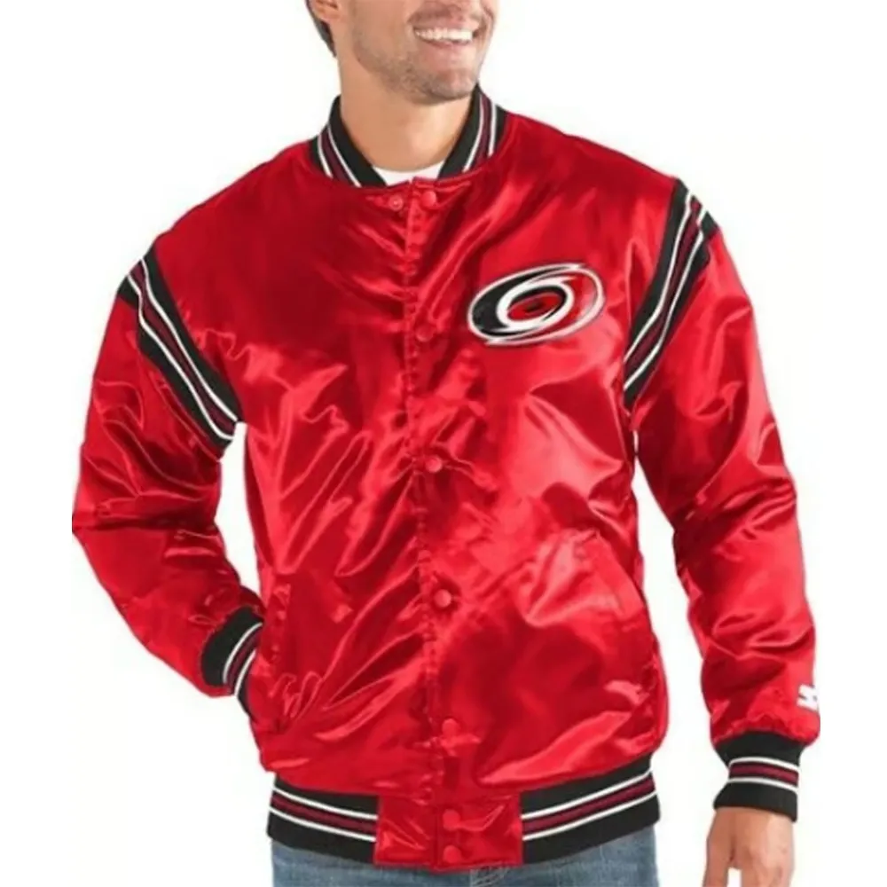 The Enforcer Carolina Hurricanes Red Jacket The Enforcer Carolina Hurricanes Red Jacket