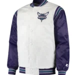 The Enforcer Charlotte Hornets Varsity Satin Jacket