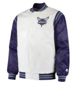 The Enforcer Charlotte Hornets Varsity Satin Jacket