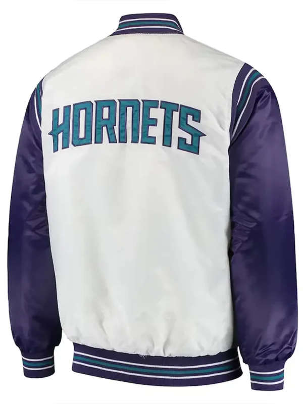 The Enforcer Charlotte Hornets Varsity Satin Jacket